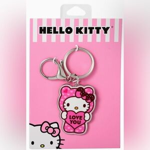 New Hello Kitty Pink Love You Keychain